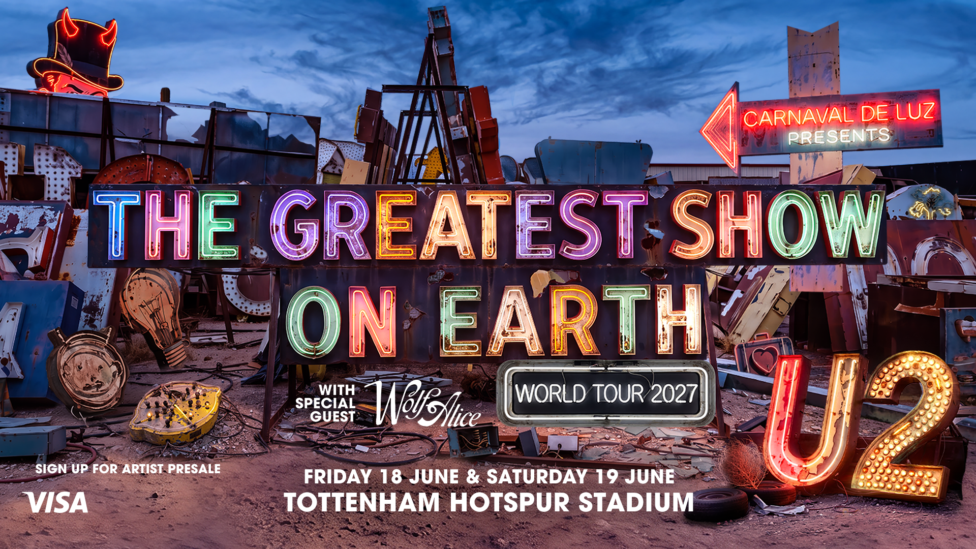 U2 Live at Tottenham Hotspur Stadium 2027